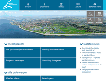 Tablet Screenshot of denhelder.nl